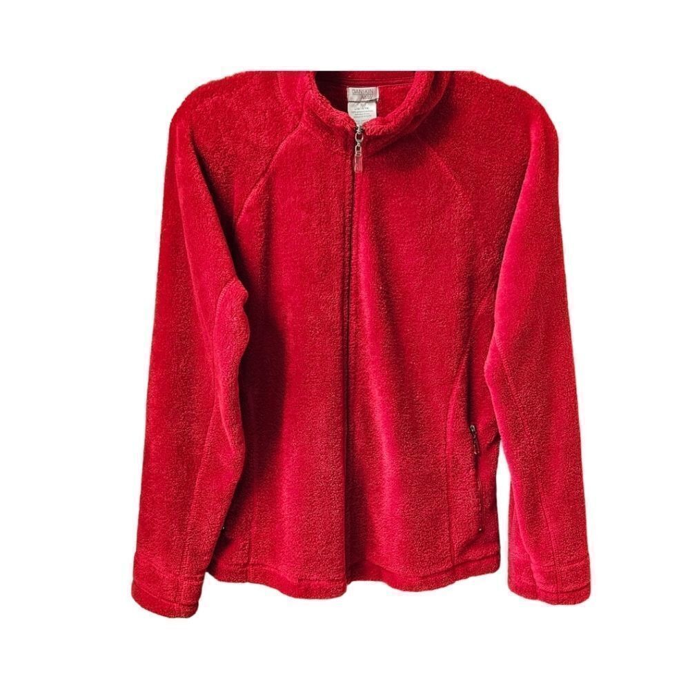 DANSKIN NOW Women's Red Warm Fleece Jacket